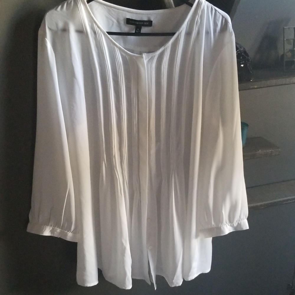 Button up sheer blouse
